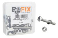 Bofix vork-kroonbout rvs m6-45 compleet (10st) - thumbnail