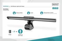 Digitus LED-monitorlamp DA-90415 Energielabel F (A - G) LED-monitorbalk licht 5 W, 250 lm, klem, zwart - thumbnail