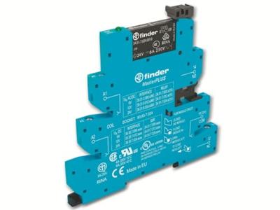 Finder 39.31.0.024.0060 Koppelrelais 24 V/DC, 24 V/AC 6 A 1x wisselcontact 1 stuk(s)