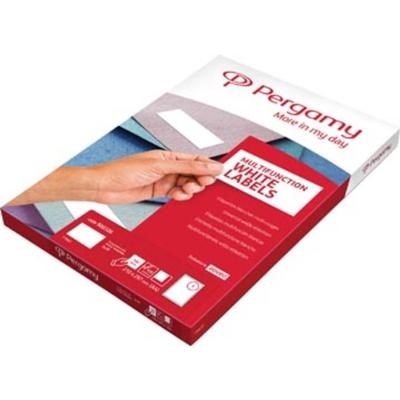 Pergamy witte etiketten, ft 70 x 37, rechte hoeken, pak van 12000 etiketten