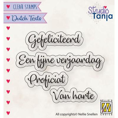 Nellie's Choice • clear stempel nederlands proficiat etc