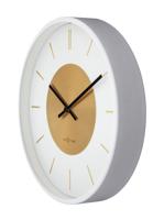 NeXtime wandklok retro ii 25cm wit/goud - thumbnail