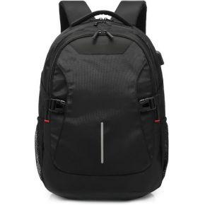 ACT Global rugzak 15,6 inch, zwart, met USB-laadpoort ACT Global rugzak 15,6 inch, zwart, met USB-laadpoort