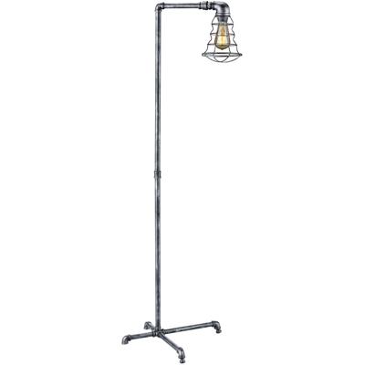 Led Vloerlamp - Trion Githa - E27 Fitting - 1-lichts - Rond - Antiek Zilver - Aluminium Led Vloerlamp - Trion Githa - E27 Fitting - 1-lichts - Rond - Antiek Zilver - Aluminium