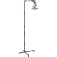 Led Vloerlamp - Trion Githa - E27 Fitting - 1-lichts - Rond - Antiek Zilver - Aluminium - thumbnail