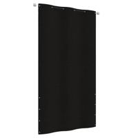 VidaXL Balkonscherm 120x240 cm oxford stof zwart - thumbnail