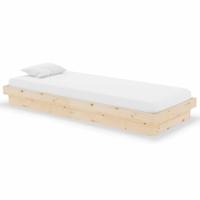 Bedframe massief hout 75x190 cm - thumbnail