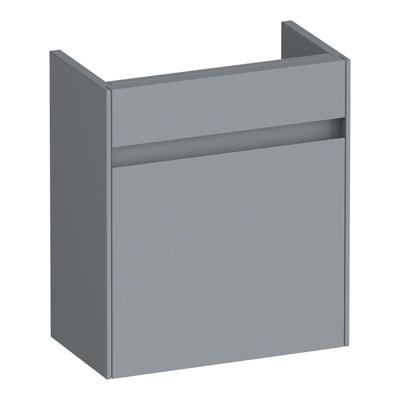 Brauer Inspire Fonteinkast - 40 cm - met 1 Deur Greeploos Rechtsdraaiend - Mat Grijs
