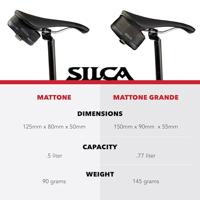 SILCA zadeltas "mattone grande" saddle bag mattone grande black/red - thumbnail