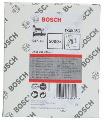 Bosch Accessories 2608200704 Nieten met smalle rug 5000 stuk(s) Afm. (l x b) 35 mm x 5.8 mm Bosch Accessories 2608200704 Nieten met smalle rug 5000 stuk(s) Afm. (l x b) 35 mm x 5.8 mm