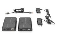 Digitus DS-55529 1 poort HDMI Extender set Zwart - thumbnail