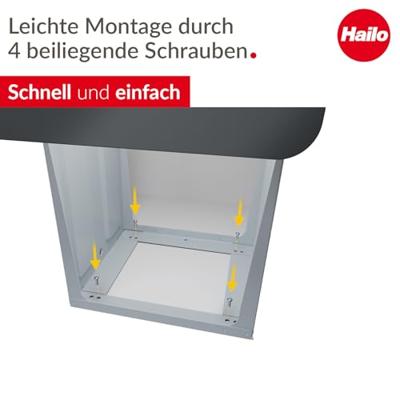 Hailo 0310-300 EcoLine Design Trio L Inbouwafvalemmer 3x10L Zwart - thumbnail