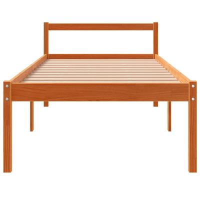 Seniorenbed massief grenenhout wasbruin 75x190 cm Seniorenbed massief grenenhout wasbruin 75x190 cm