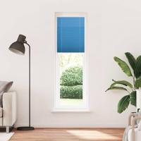 Pliss rolgordijn 65x200 cm stofbreedte 64,4 cm polyester blauw - thumbnail