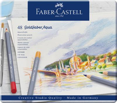 Faber-Castell Faber castell fc-114648 aquarelkleurpotlood goldfaber etui 48 stuks