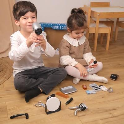 Kappersset - Kapper-spel - CLEMENT CLEMENTINE - Tondeuse, föhn, scheermesjes - Vanaf 3 jaar - thumbnail