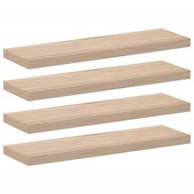 Wandschapppen 4 st 80x23,5x4 cm bewerkt hout
