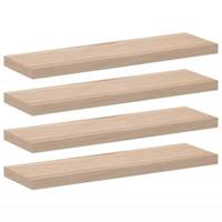 Wandschapppen 4 st 80x23,5x4 cm bewerkt hout - thumbnail