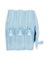 Pennenetui met 3 vakken Glow Lab Cisnes Licht Blauw 21,5 x 10 x 8 cm - thumbnail