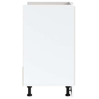 Spoelbakonderkast Porto 80x46x81,5cm bewerkt hout hoogglans wit