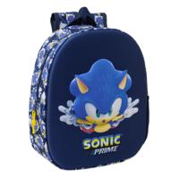 Schoolrugzak Sonic City Blauw 27 x 33 x 10 cm - thumbnail