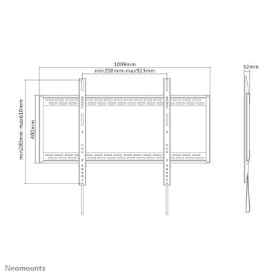 Neomounts LFD-W1000 tv wandsteun wandmontage