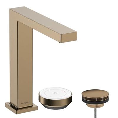 Hansgrohe Tecturis E 2-gats wastafelkraan 150 CoolStart met waste, Brushed Bronze