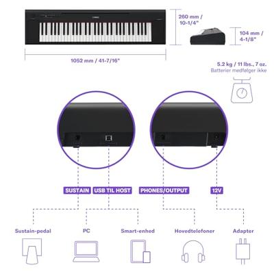 Yamaha NP-15B Piaggero digitale piano
