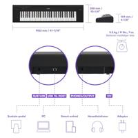 Yamaha NP-15B Piaggero digitale piano - thumbnail