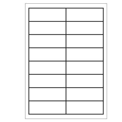 A4 etiketten 97 x 33,9 mm wit 100 vel huismerk