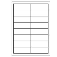 A4 etiketten 97 x 33,9 mm wit 100 vel huismerk - thumbnail