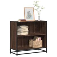 Boekenkast 80,5x35x76 cm bewerkt hout bruin eikenkleur - thumbnail