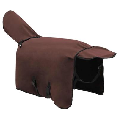 VidaXL Paardendeken volledig donkerbruin polyester