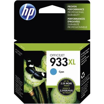 HP 933XL originele cyaan-inktcartridge met grote capaciteit voor HP OfficeJet 6100/6600/6700/7100/7510/7610 (CN054AE)