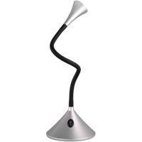 LED Bureaulamp - Trion Vipa - 3W - Warm Wit 3000K - Rond - Glans Grijs - Kunststof - thumbnail