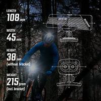 Sigma koplamp buster 1100 led helmhouder -li-ion accu usb - thumbnail