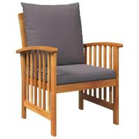 Tuinbankenset met kussen 3 pcs Olie naturel Massief Acaciahout - thumbnail