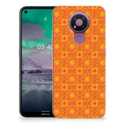 Nokia 3.4 TPU bumper Batik Oranje