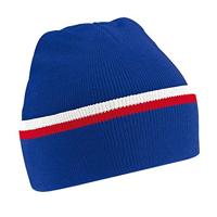 Beechfield CB471 Teamwear Beanie - Black/Classic Red - One Size - thumbnail