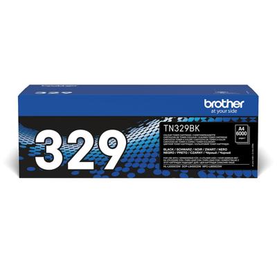 Brother toner, 6.000 pagina's, OEM TN-329BK, zwart