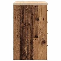 VidaXL Garagekast 60x51x85 cm massief grenenhout oud hout - thumbnail