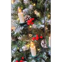Kerstkrans Home ESPRIT Wit PVC Kerst herten - thumbnail