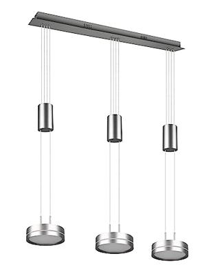 Trio HanglampFranklin 3-lichts RVS - 326510307