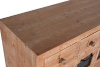 Ladenkast Home ESPRIT Zwart Natuurlijk Metaal Spar Cottage 110 x 40 x 92,5 cm - thumbnail