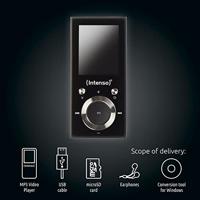 Intenso Video Scooter MP3-speler 16 GB Zwart Bluetooth - thumbnail