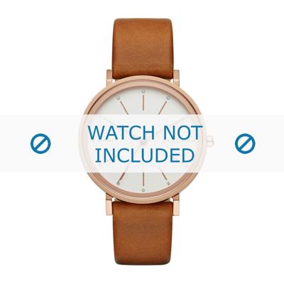 Skagen horlogeband SKW2488 Leder Cognac 16mm