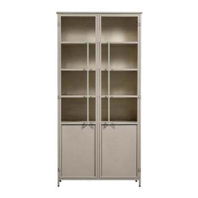 WOOOD Vitrinekast 'Exhibit' 200 x 99cm, kleur Zand