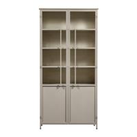 WOOOD Vitrinekast 'Exhibit' 200 x 99cm, kleur Zand - thumbnail