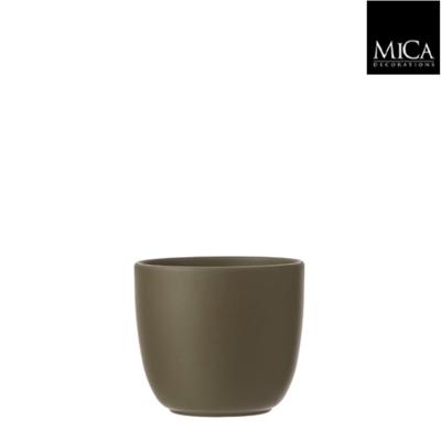 Mica Decorations tusca pot groen 14x13cm