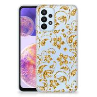 Samsung Galaxy A23 | TPU Case | Gouden Bloemen - thumbnail